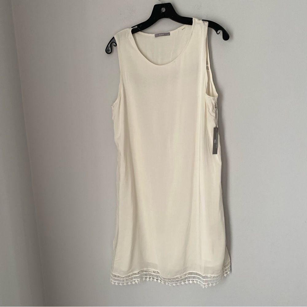 Tart Women’s Crew Neck Sleeveless White Dress